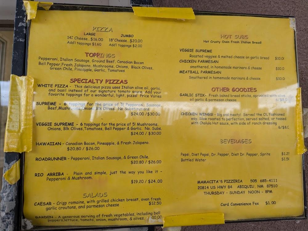 Mamacita's Pizzeria White Pizza